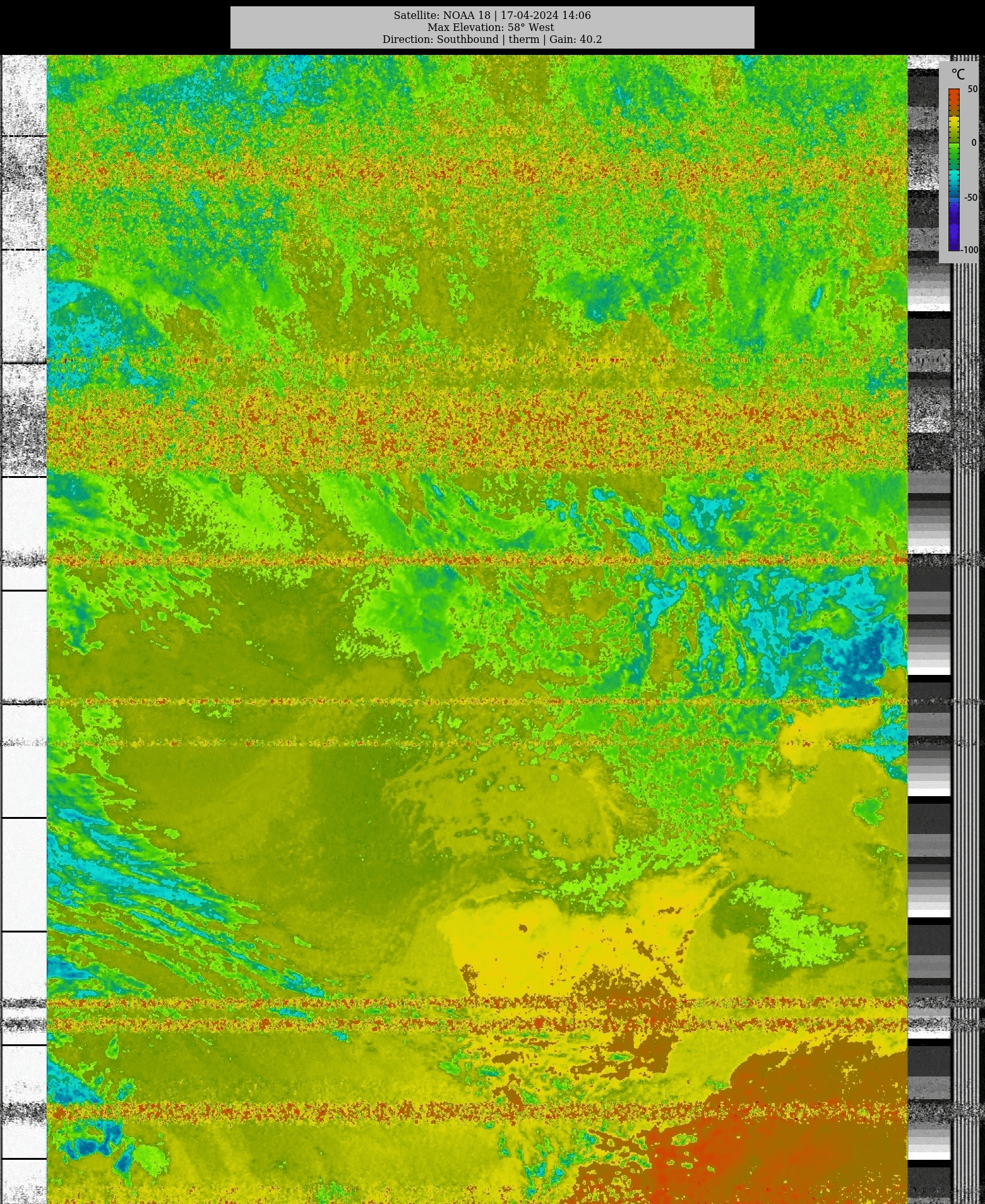 Image thermique NOAA