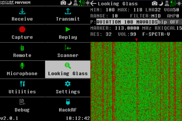 Looking Glass HackRF Portapack