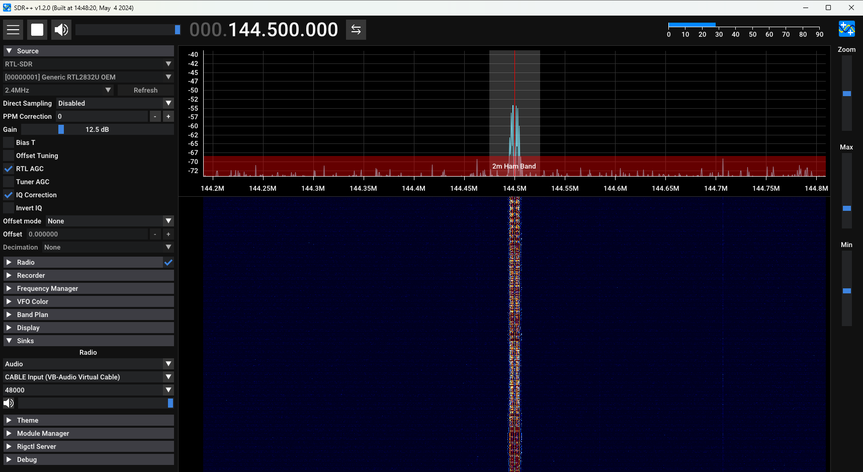 Logiciel SDR++