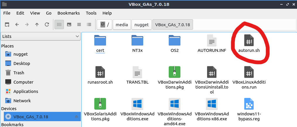 Guest Additions VirtualBox