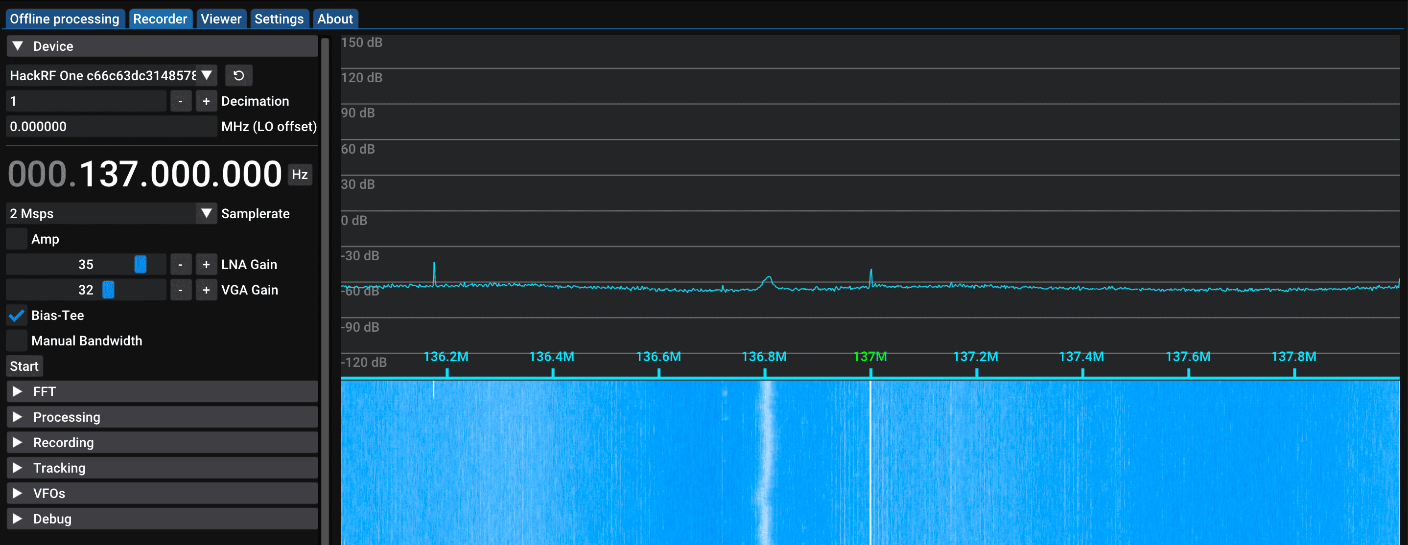 Recorder Device SatDump