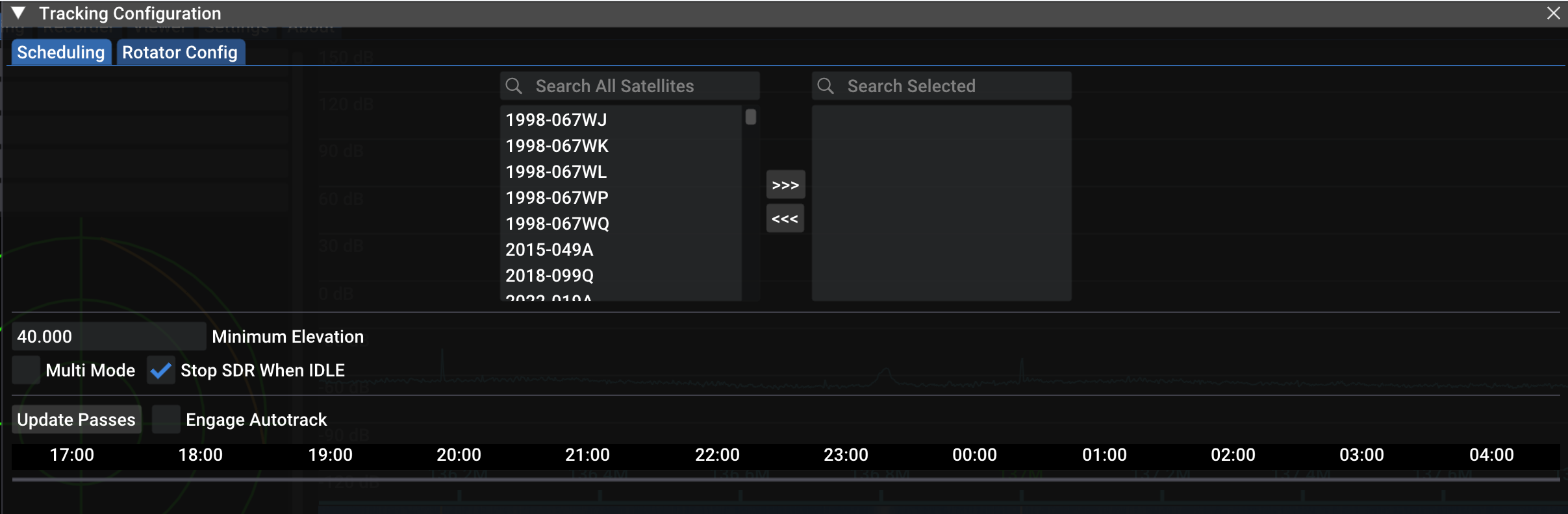 Recorder Schedule SatDump